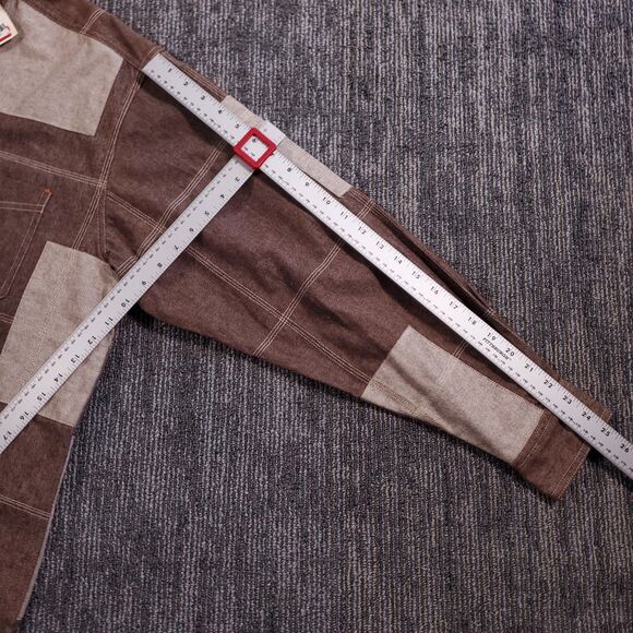 Vintage Y2K Enyce Denim Patchwork Brown Jacket Mens Size Larger NWT - Picture 16 of 16
